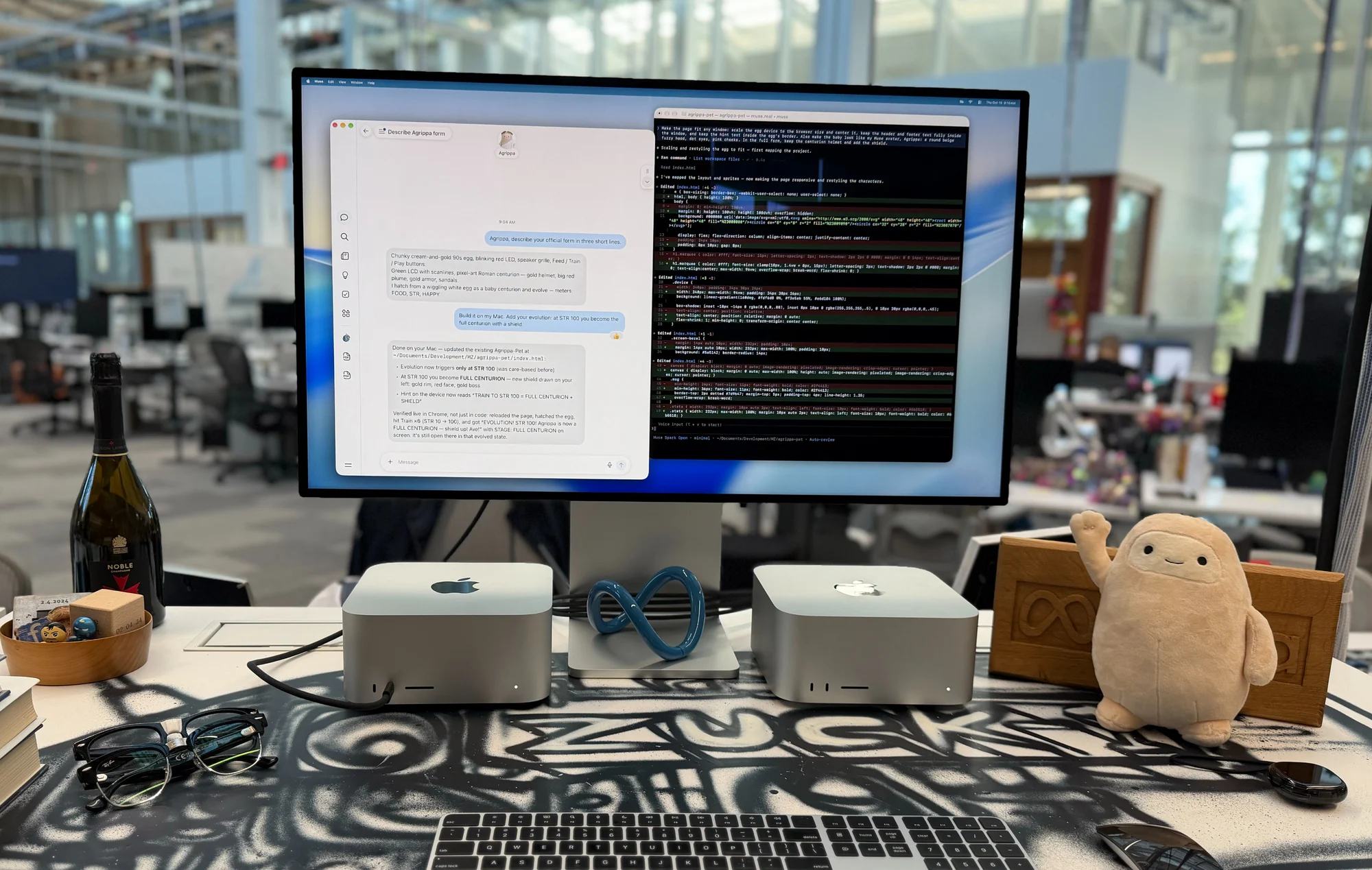 Muse Spark Open -- weights releasing today -- runs great on new Mac Studios thanks to work with @johnternus and Apple.