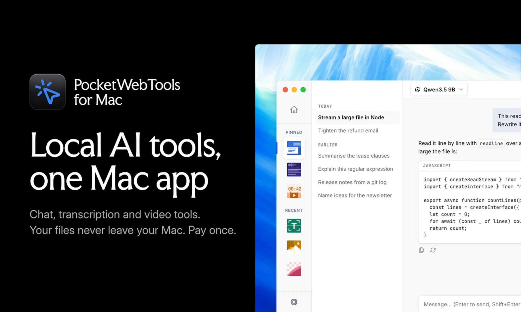 PocketWebTools for Mac