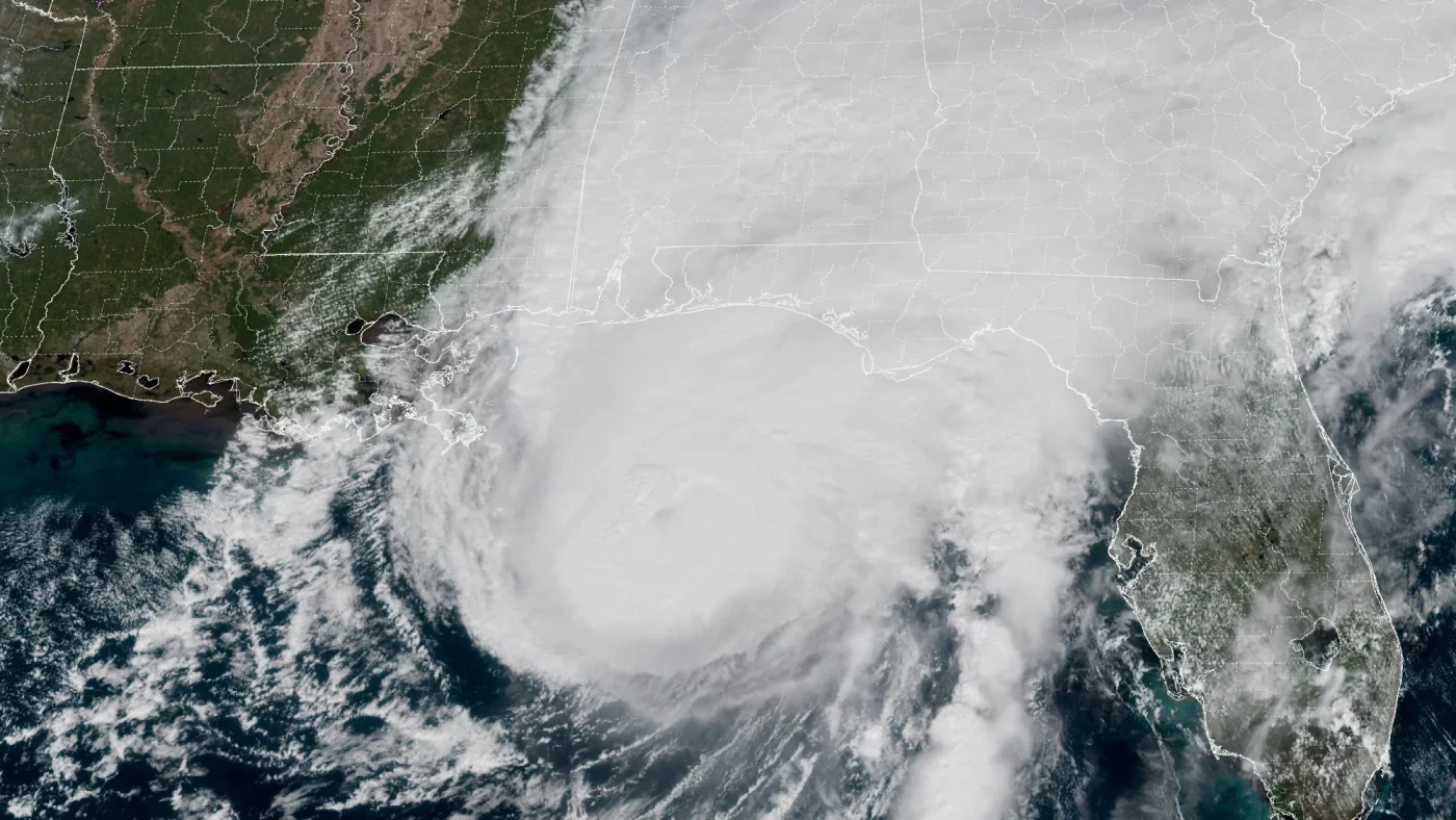 Google DeepMind's AI hurricane forecasting model outperformed conventional models by accurately predicting that Hurricane Isaias would make landfall in Florida (Jessica Meszaros/NPR)